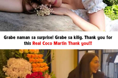 Julia Montes: Grabe naman sa surprise! Grabe sa kilig. Thank you for this Real Coco Martin Thank you