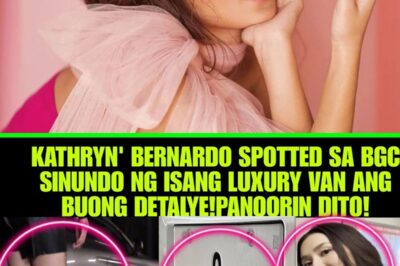 Kathryn Bernardo Spotted in BGC with Mysterious Man—Luxury Van Picks Her Up, Fans in a Frenzy Wondering Who He Is! Watch the Shocking Video!