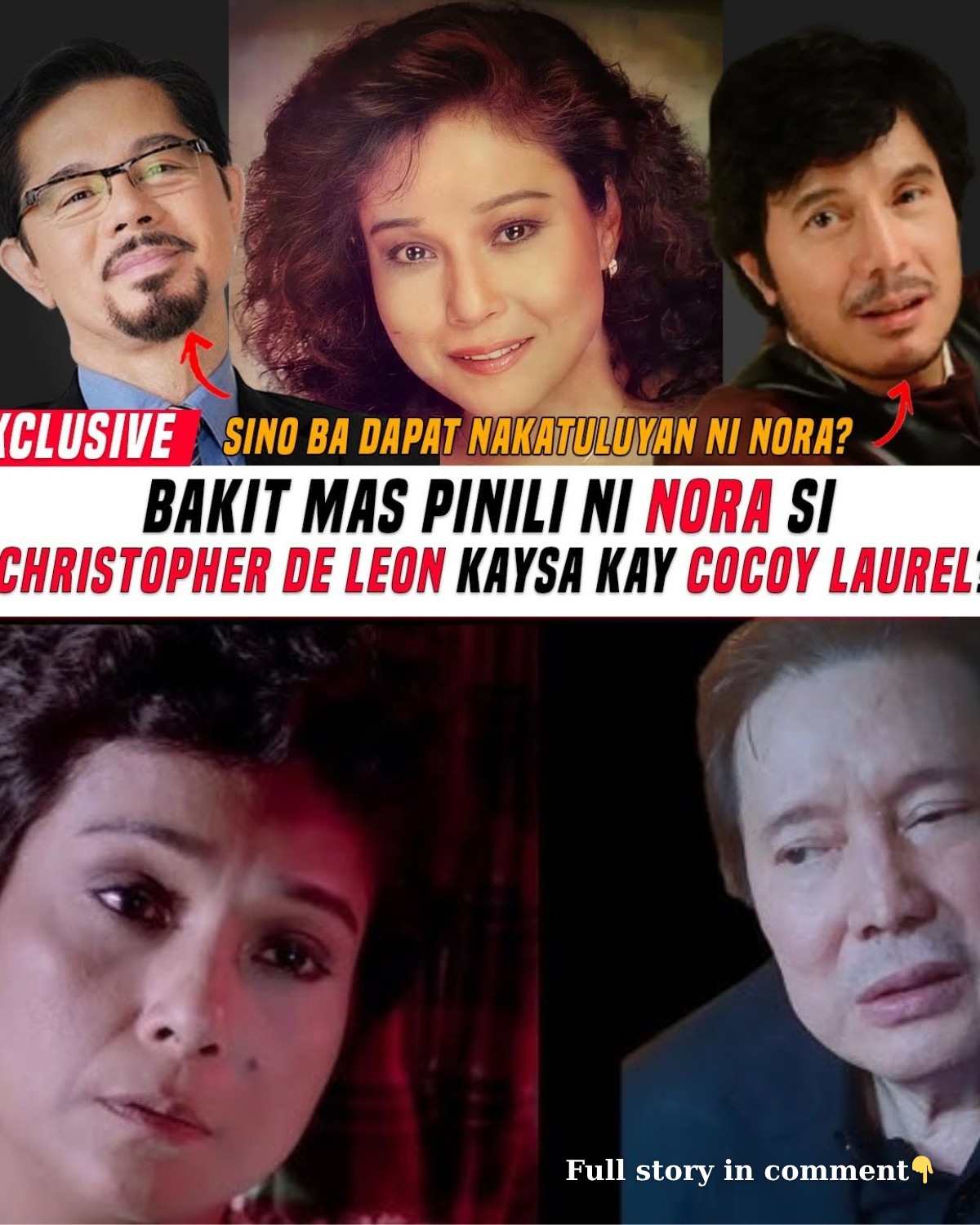 SH0CKING EXPOSED Why Nora Aunor CHOSE Christopher De Leon Over Cocoy