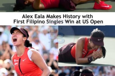 Alex Eala Makes Unbelievable History at US Open – First Filipino to Win Grand Slam Singles Match! Fans Left in Shock After Her Stunning Victory Over World No. 14 Clara Tauson!