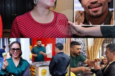 Shocking Prank Alert: MANNY PACQUIAO Gets Fooled by Turkish Ice Cream Vendor – JINKEE’s Hilarious Reaction Will Have You in Stitches!