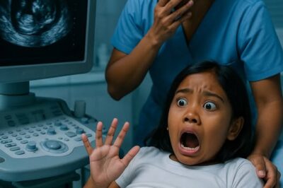 Ang batang babae ay nagreklamo ng matinding pananakit ng tiyan pagkatapos ng isang katapusan ng linggo na ginugol sa kanyang amain – at an dng doktor, na nakikita ang ultrasound, agad na tumawag sa ambulansya.
