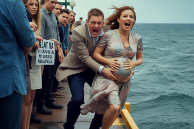 IT’S OUT! 😱 Millionaire pushed his pregnant wife into the sea, but what happened next left everyone watching in disbelief! What was the reason for his shocking action?