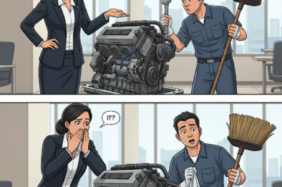 Isang nakakabiglang hirit mula sa isang mayamang CEO ang nagdulot ng gulat sa isang janitor na tahimik na naglilinis ng opisina. Hinamon siya ng CEO na ayusin ang isang lumang makina, at kapag nagawa niya, siya ay papakasalan niya. Ang lahat ay natawa sa hamon, ngunit hindi nila alam na ang simpleng janitor ay may nakatagong talento na babago sa kanyang buhay at pananaw ng lahat sa kanya. Ano ang nangyari nang gawin niya ang hamon? At paano niya napatunayan na ang ganda ay hindi laging nasa labas? Alamin ang buong kuwento sa link na ito