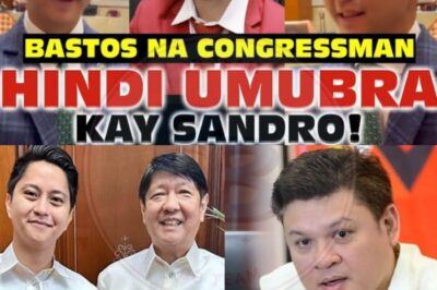 BASTOS NA CONGRESSMAN, HINDI UMUBRA KAY SANDRO MARCOS! 😱 Lahat ay Nagulat sa Matinding Sagot ng Batang Marcos na Nagpaiinit at Nagpaiyak sa Publiko!