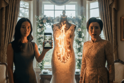 Hindi mapapaniwalaan ang ginawa ng isang biyenan ilang minuto bago ang kasal ng kanyang anak! Sinunog ni Lillian Brooks ang trahe de boda ni Emily Harper, umaasang sa pamamagitan ng apoy ay mapipigilan ang pag-iisang dibdib ng kanyang arkitektong anak sa isang simpleng graphic designer. Ang buong pangyayari—mula sa paglabas ng lighter hanggang sa pag-apoy ng lace—ay na-broadcast nang live sa malaking screen sa harap ng daan-daang bisita! Ang balak na kahihiyan ay naging pinakamalaking sandali ng katapangan ni Emily. Handa ka na bang malaman kung paano siya nag-lakad sa aisle, hindi sa abo kundi sa bagong damit, kasabay ng palakpakan na parang kulog? I-click ang link sa comments section para basahin ang buong detalye ng nakakagulat na kwentong ito.