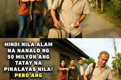 HINDI NILA ALAM NA NANALO NG 50 MILYON ANG TATAY NA PINALAYAS! IKINAGULAT NG LAHAT ANG GINAWA NIYA!