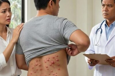 Natuklasan ko ang 30 pulang batik na parang itlog ng insekto sa likod ng aking asawa at agad siyang isinugod sa emergency room. Habang tinitingnan siya ng doktor, may sinabi siyang nakakagulat: ‘Tumawag kaagad ng pulis.’ Ano ang lihim na natuklasan ng mga doktor na nagdulot ng matinding pagkagulat at nagbukas ng mga tanong tungkol sa kaligtasan ng aking asawa at ang mga posibleng panganib na hindi ko pa alam?